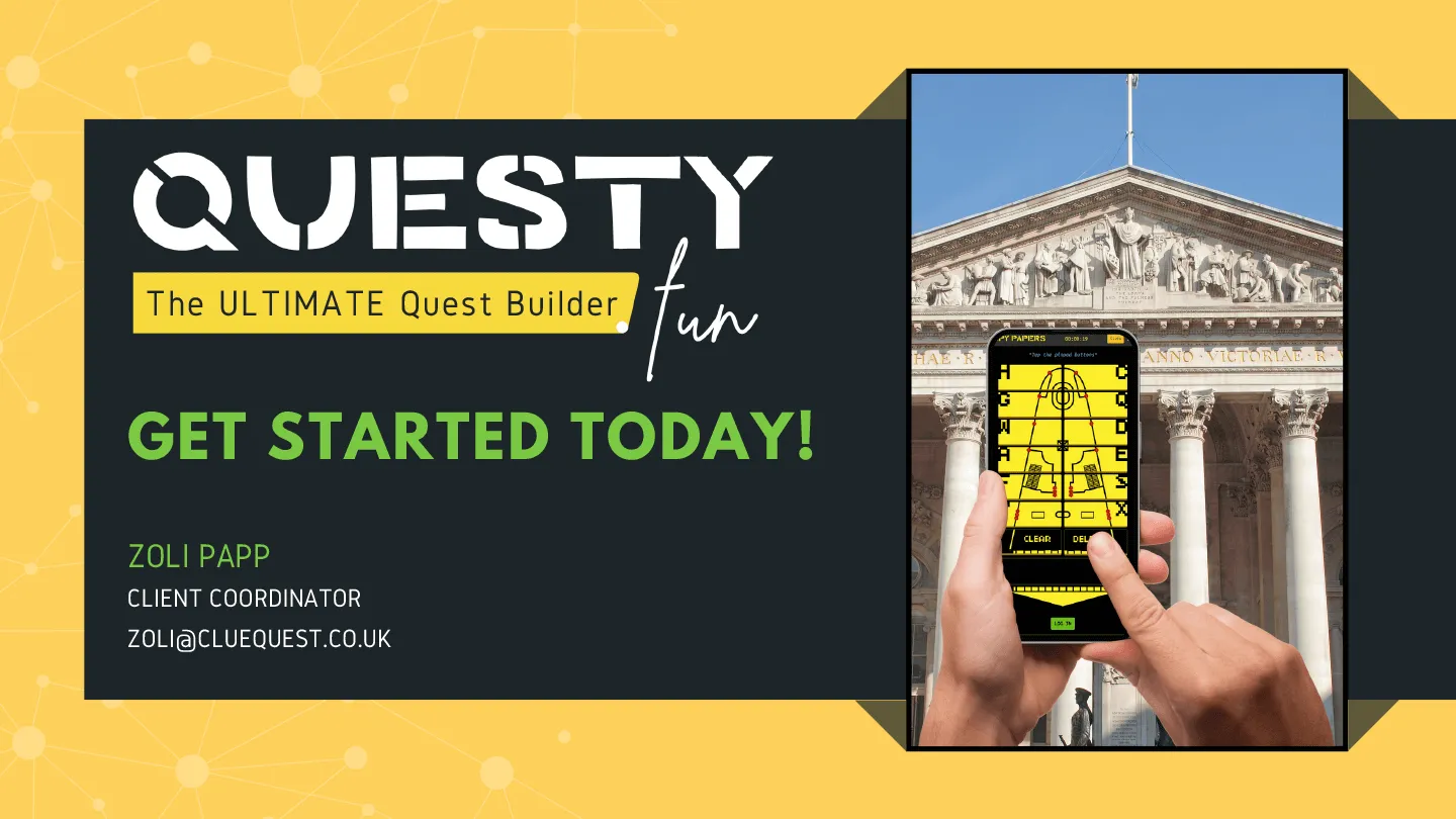 Get started today! Contact Zoli Papp, Client Coordinator, at zoli@cluequest.co.uk.